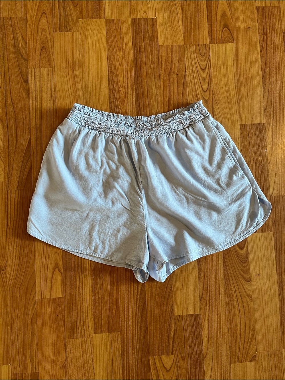 Aerie Light Blue Women's Elastic Waist Casual Shorts